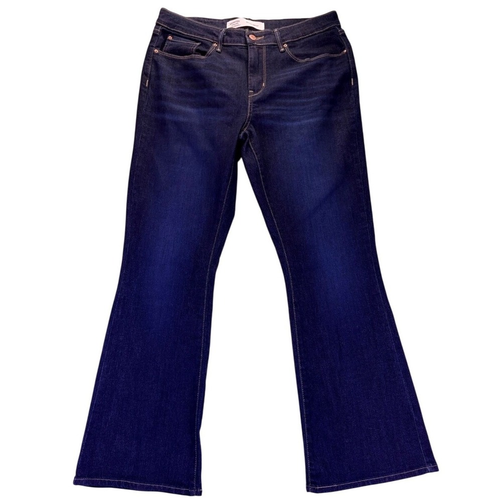 Levi Strauss Women's 31 30 Dark Wash Mid Rise Bootcut Jeans NWOT Indigo Stretch